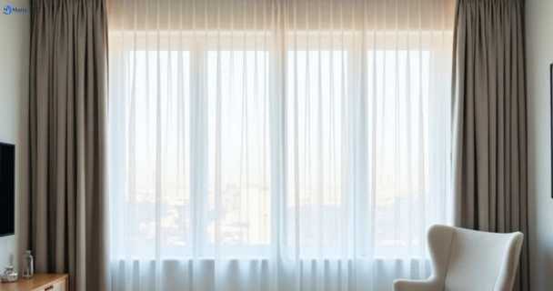 Freshly steam cleaned curtains in larapinta QLD